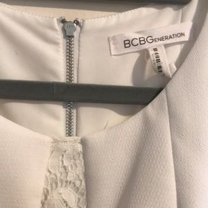 White bcbg dress